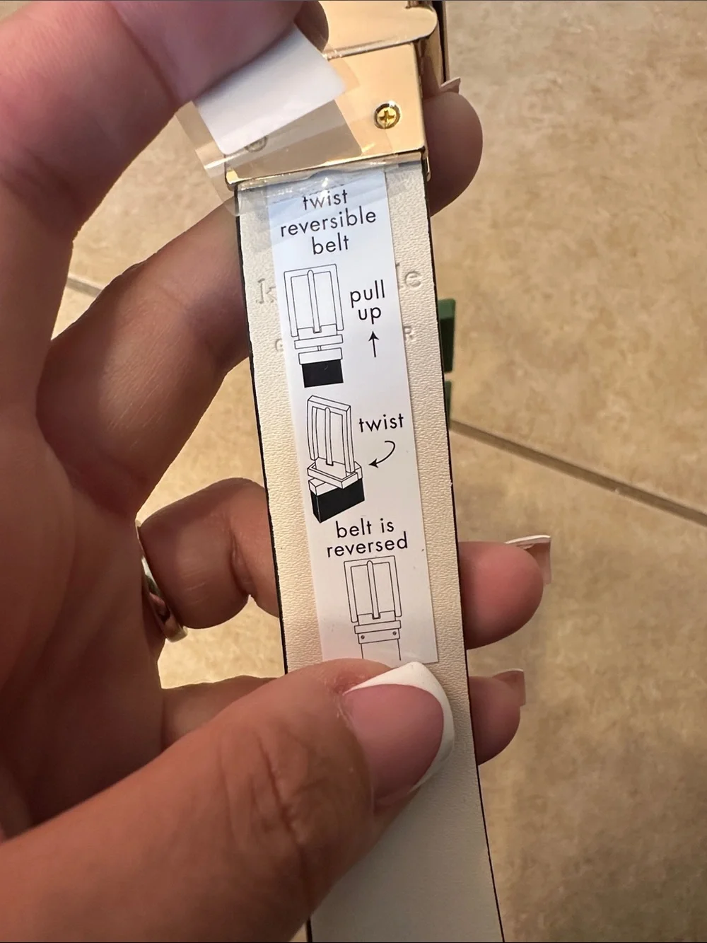 New Kate Spade Reversible Belt